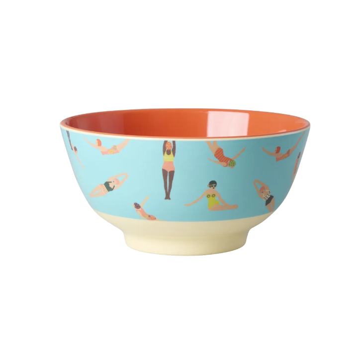 RICE Melamin Schüssel medium - Retro Swimster Print