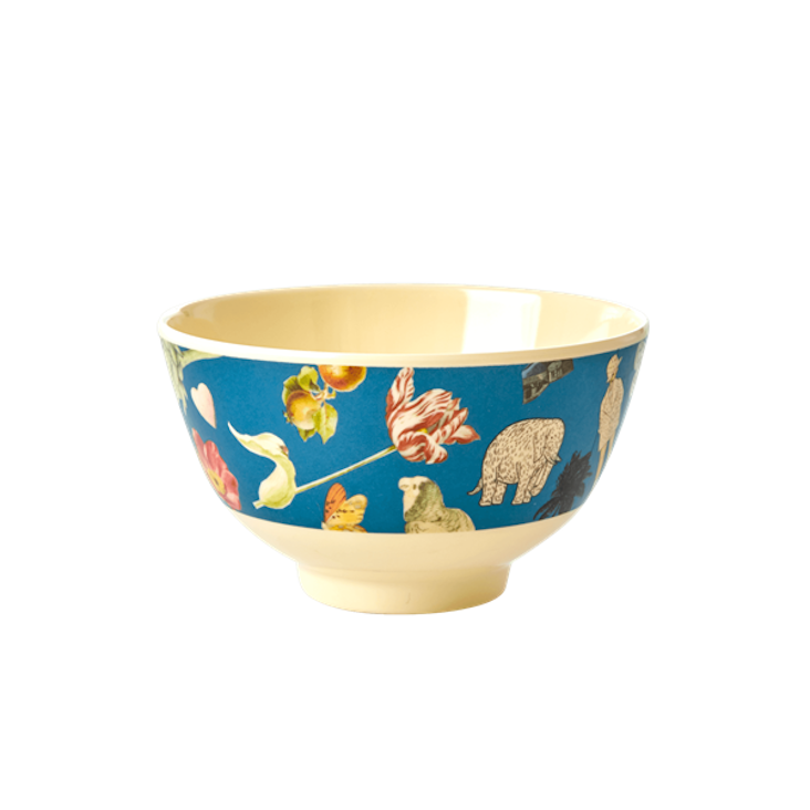 Rice Melamin Schüssel klein - Art Print - Blau