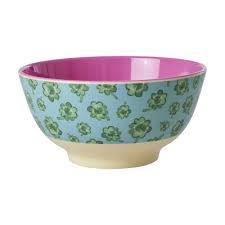 Melamine Bowl with Good Luck Print - Small
