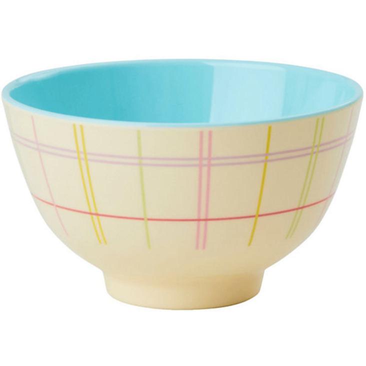 Rice Melamin Schüssel klein - Multicolored Check Print