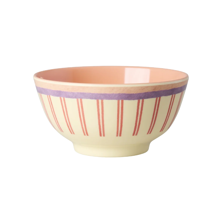 RICE Melamin Schüssel medium - Stripey Love Print
