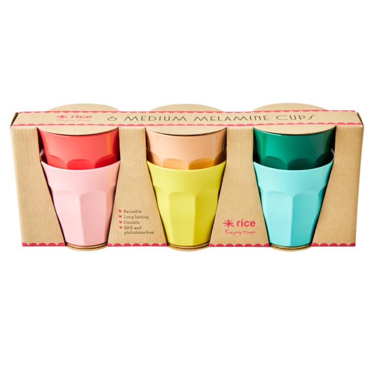 Melamin Becher 6er-Set - Multi - Dance Out Colors