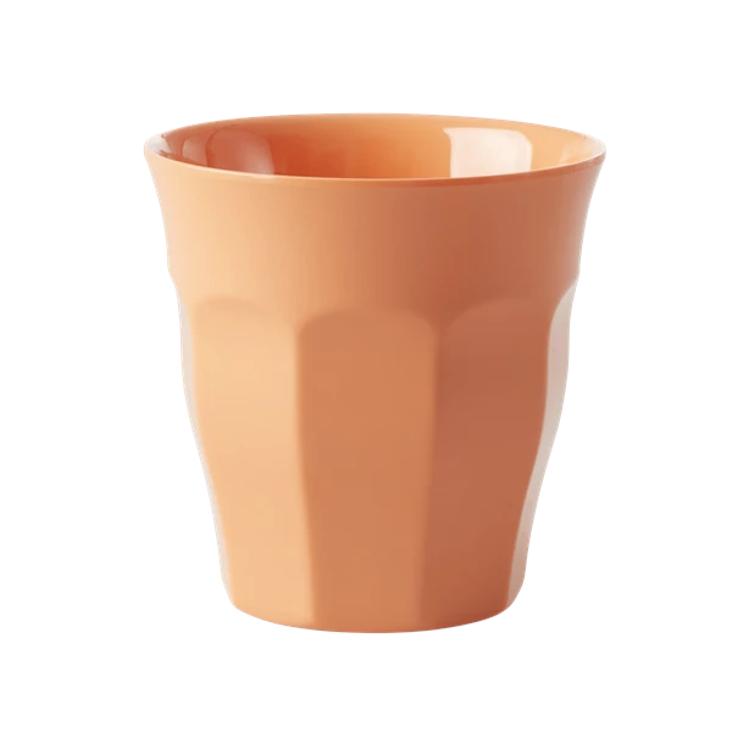 Rice Melamin Becher uni mittel - Apricot