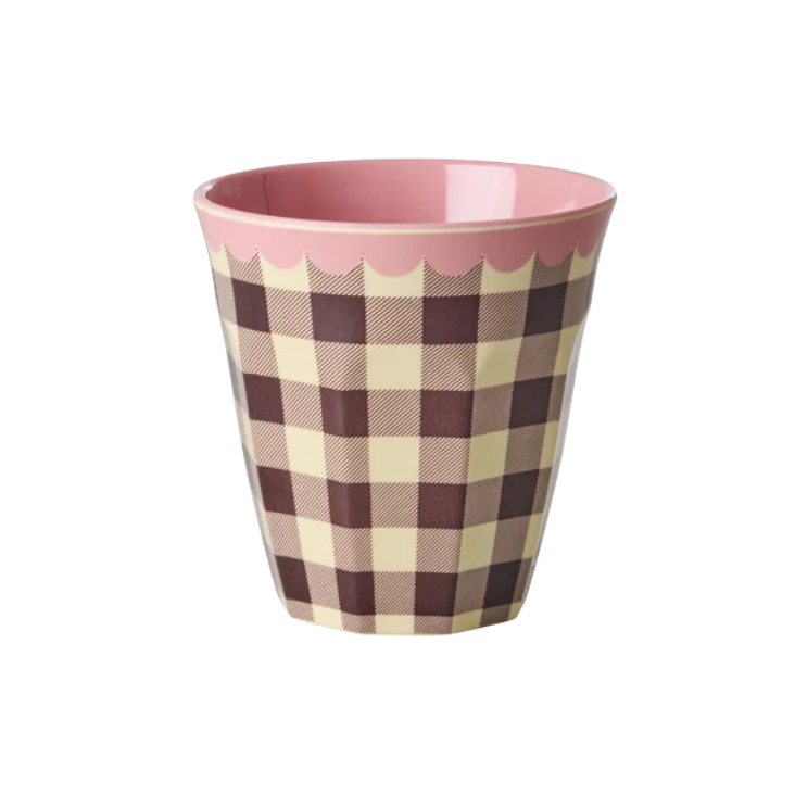 RICE Melamin Becher - Check Me Out Print
