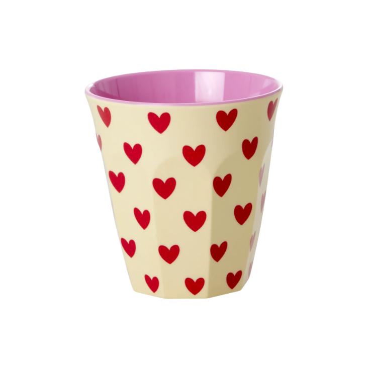 Rice Melamin Becher - Darling Hearts Print