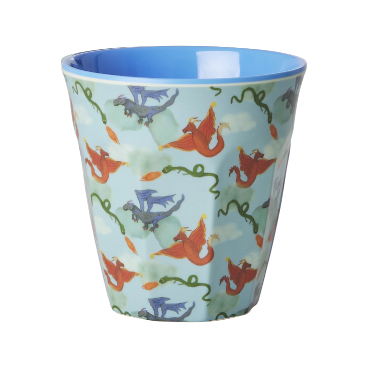 Rice Melamin Becher - Dragon Print Blau