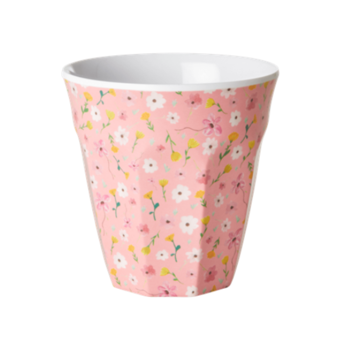 Rice Melamin Becher Pink Flower Print