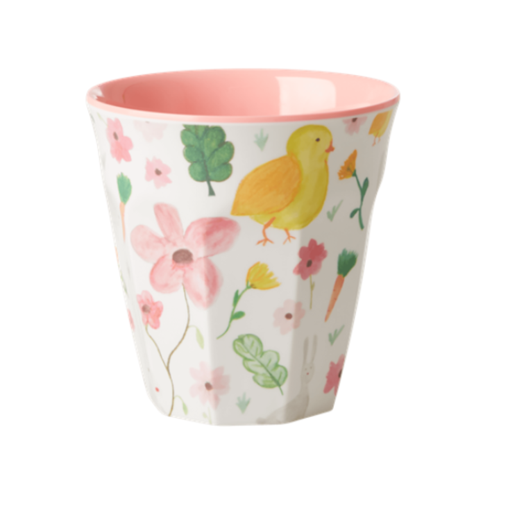 Rice Melamin Becher Flower Print