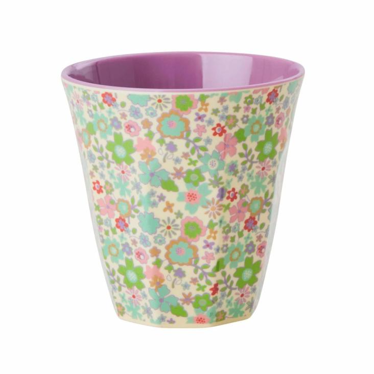 Rice Melamin Becher - Pastel Floral Print - Multi