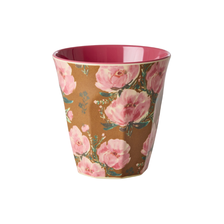 RICE Melamin Becher - Floral Fiesta Rose Print