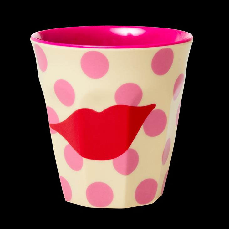 Rice Melamin Becher - Kiss Print