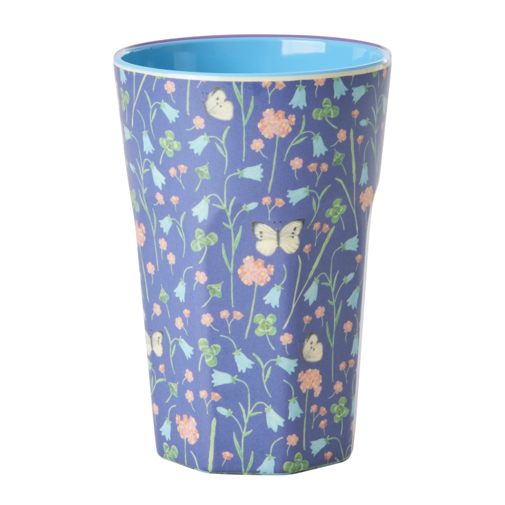 Melamine Cup with Butterfly Field Print