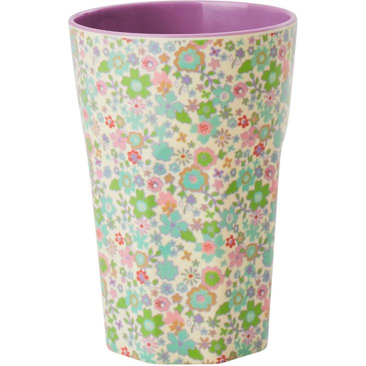 Rice Melamin Becher gross - Pastell Fall Floral Print