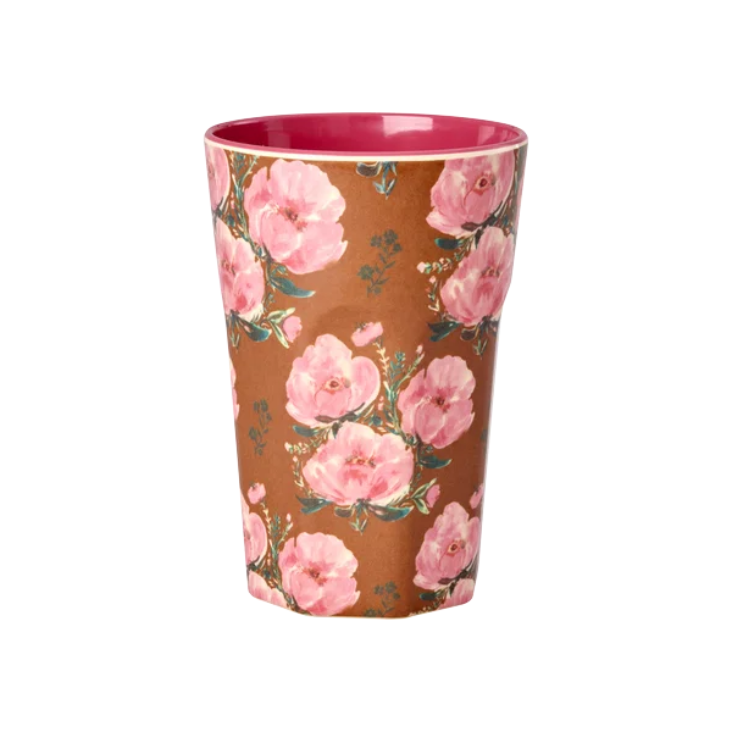 RICE Melamin Becher gross - Floral Fiesta Rose Print
