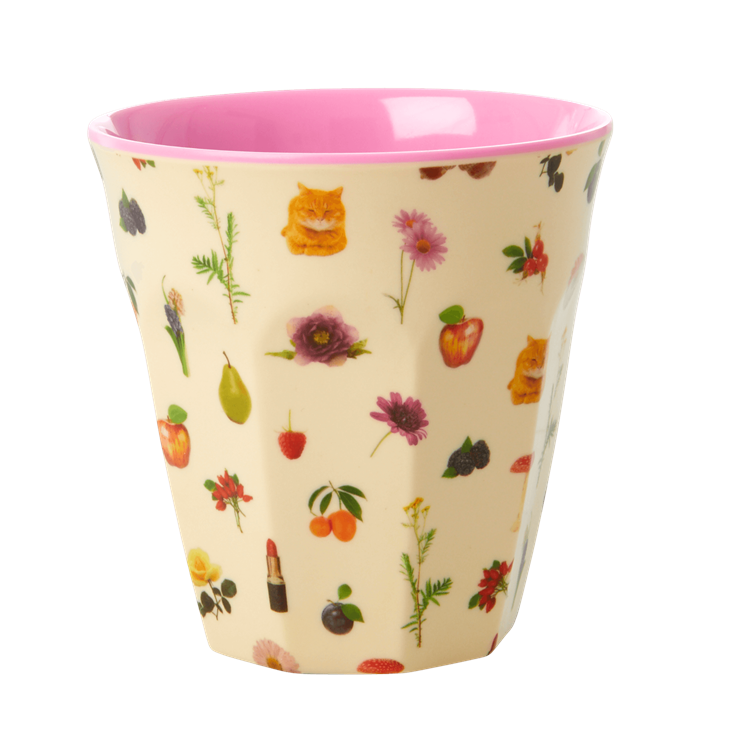 Rice Melamin Becher - Lipstick Fall Print