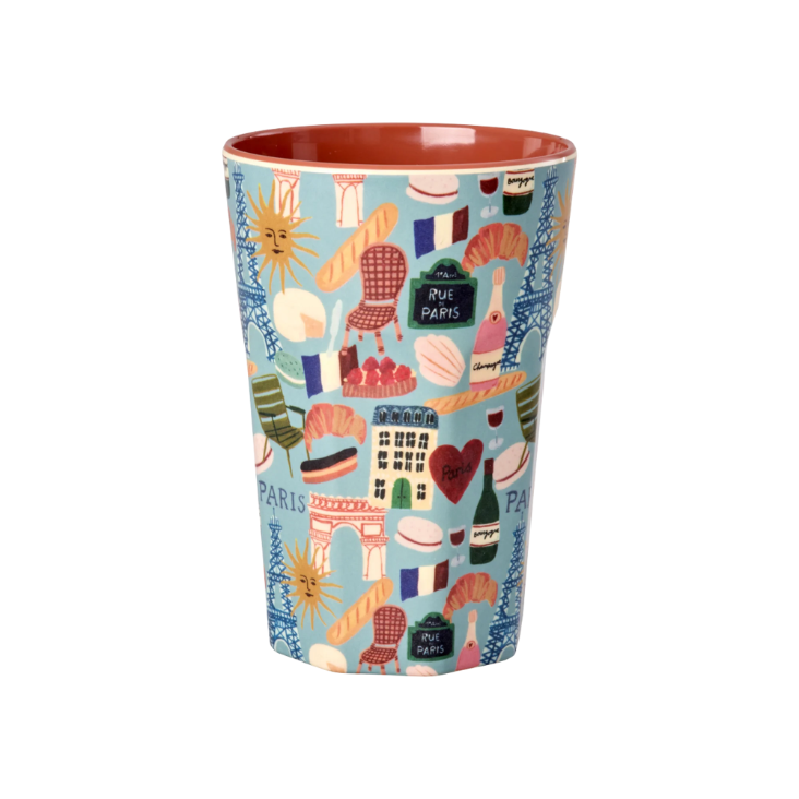 RICE Melamin Becher gross - Paris Mon Amour Print