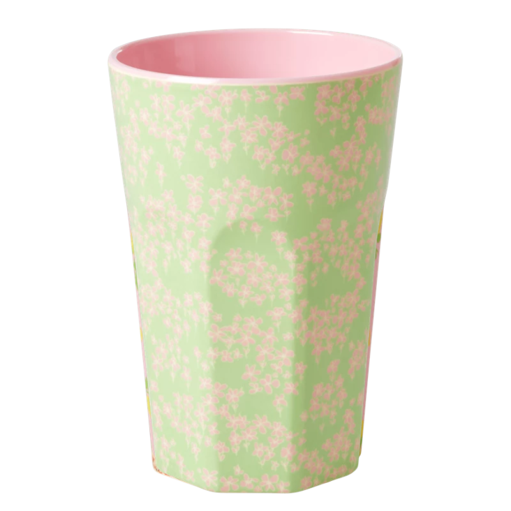 Rice Melamin Becher gross - Flower Field Print