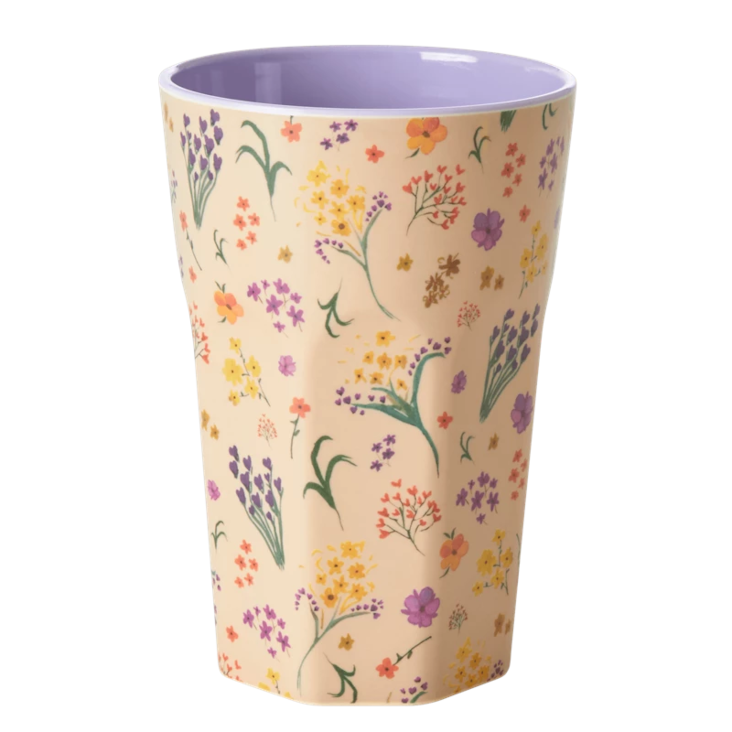 RICE Melamin Becher gross - Wild Flower Print