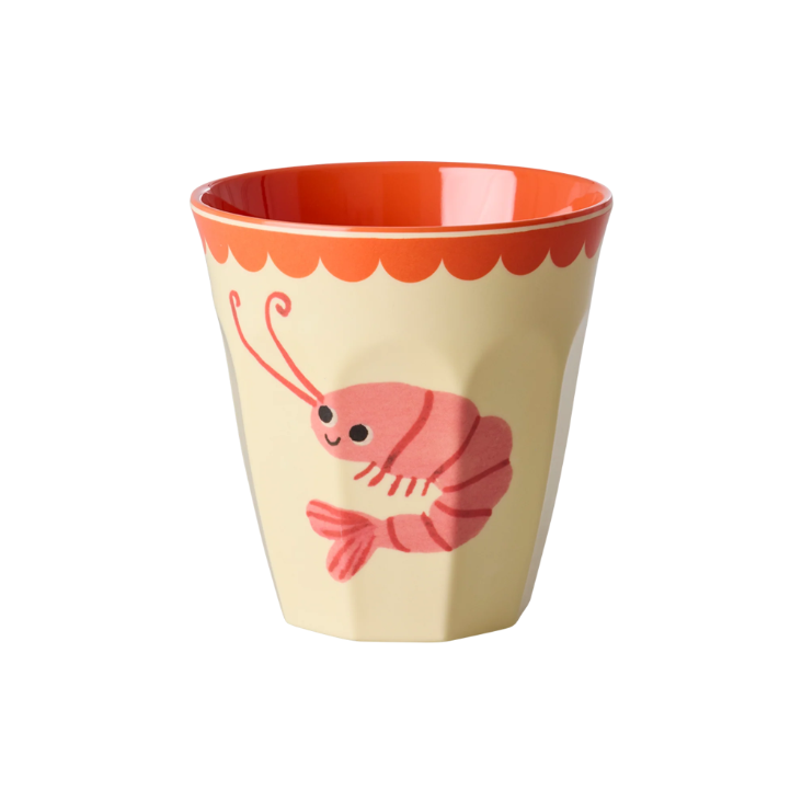 Rice Melamin Becher - New Shrimp Print