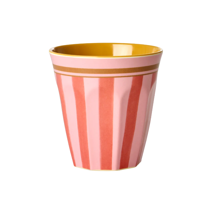 RICE Melamin Becher - Organic Stripes Print