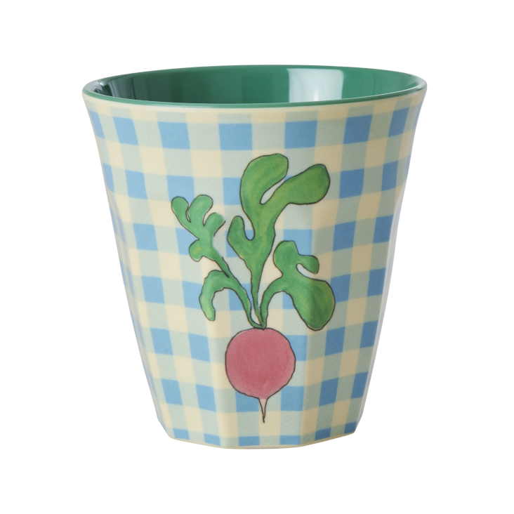 Melamine Cup with Ravishing Radish Print