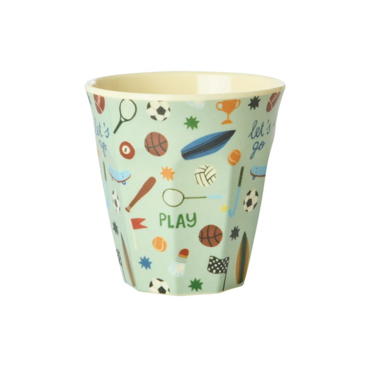 RICE Melamin Becher - Sports Print