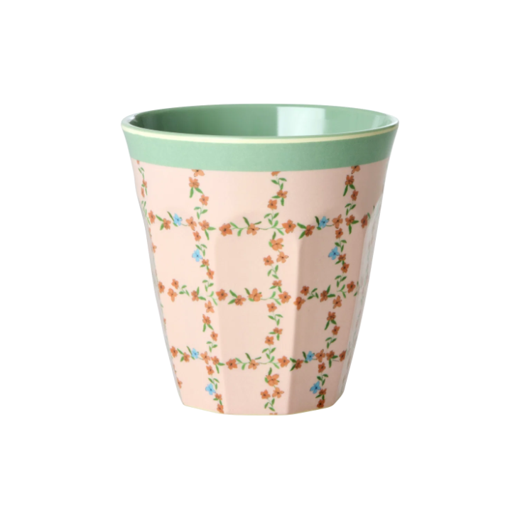 RICE Melamin Becher - Checkered Stencil Print