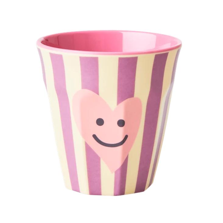 Rice Melamin Becher - Heart Print