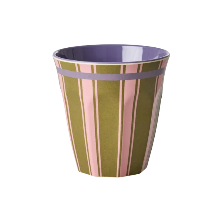 RICE Melamin Becher - Stripe Delight Print