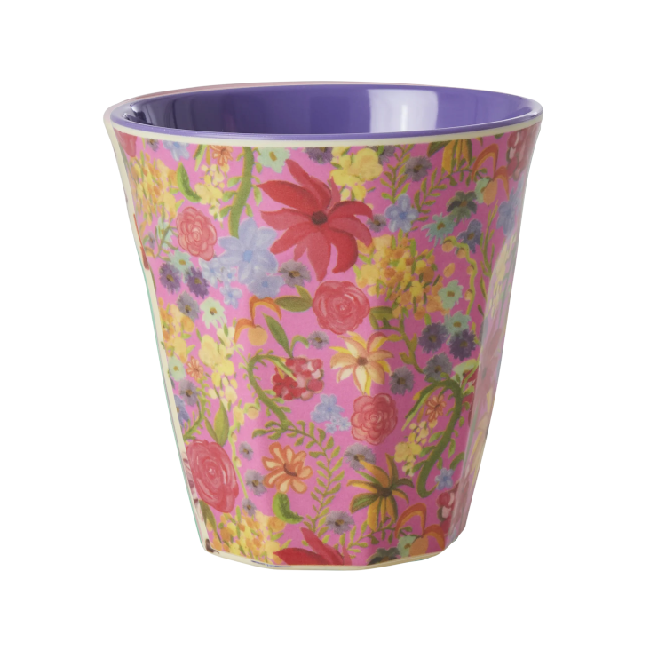 Melamine Cup with Swedish Flower Print