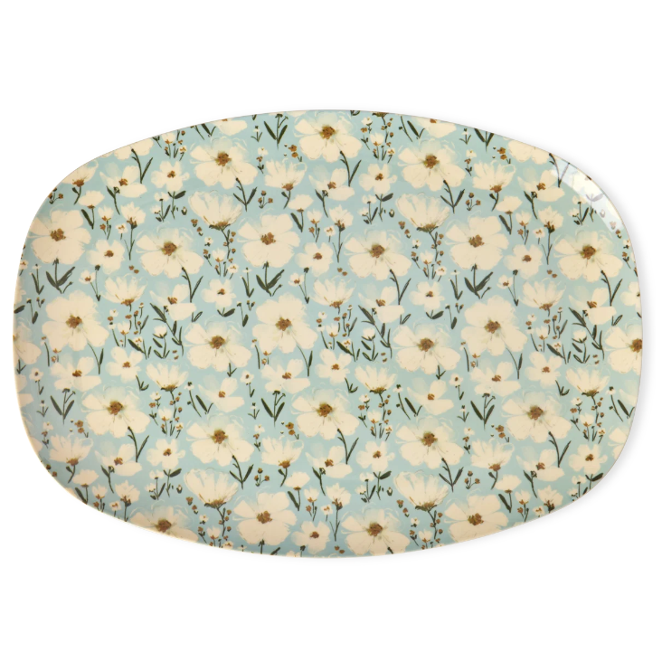 RICE Melaminteller rechteckig - Summer Bloom Print
