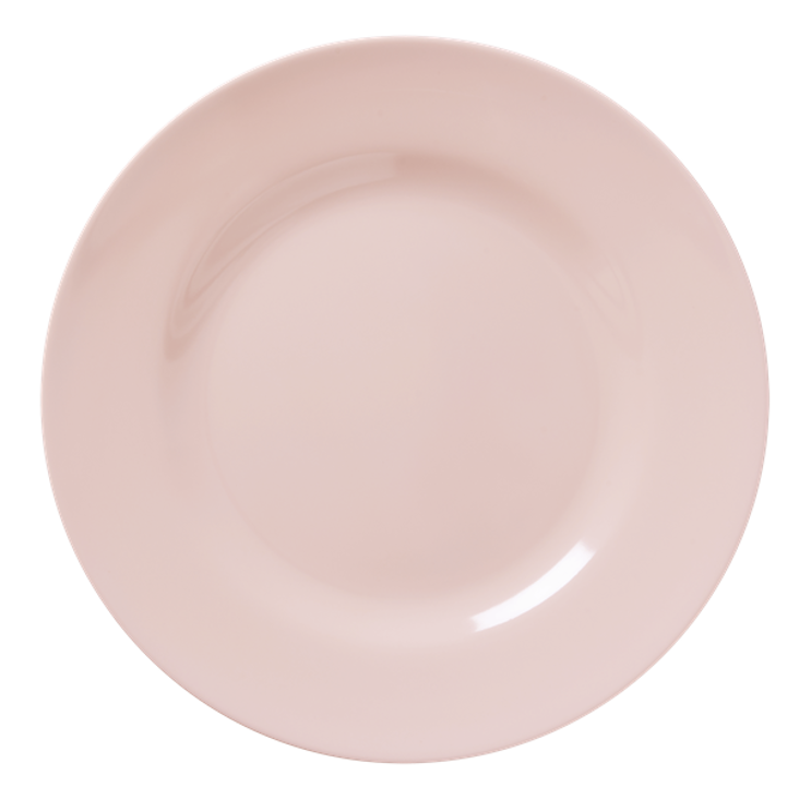 Rice Melamine Dinner Plate Soft Pink