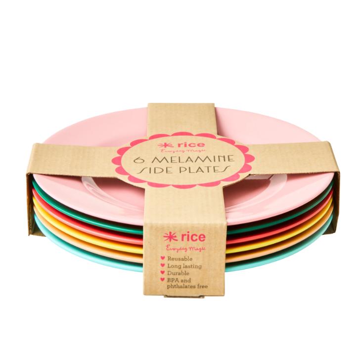 Rice Melamin Teller 6er Set - Dance Out Colors
