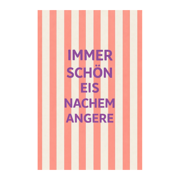 Mini Grusskarte Eis nachem Andere