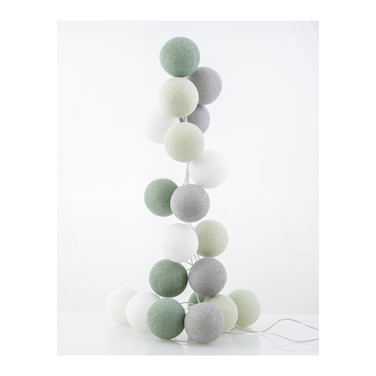 Lichterkette 35 Kugeln Minzbonbon