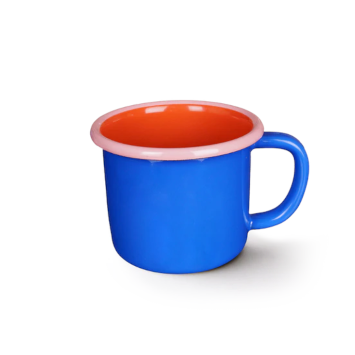 BORNN Tasse MUG BLUE AND CORAL