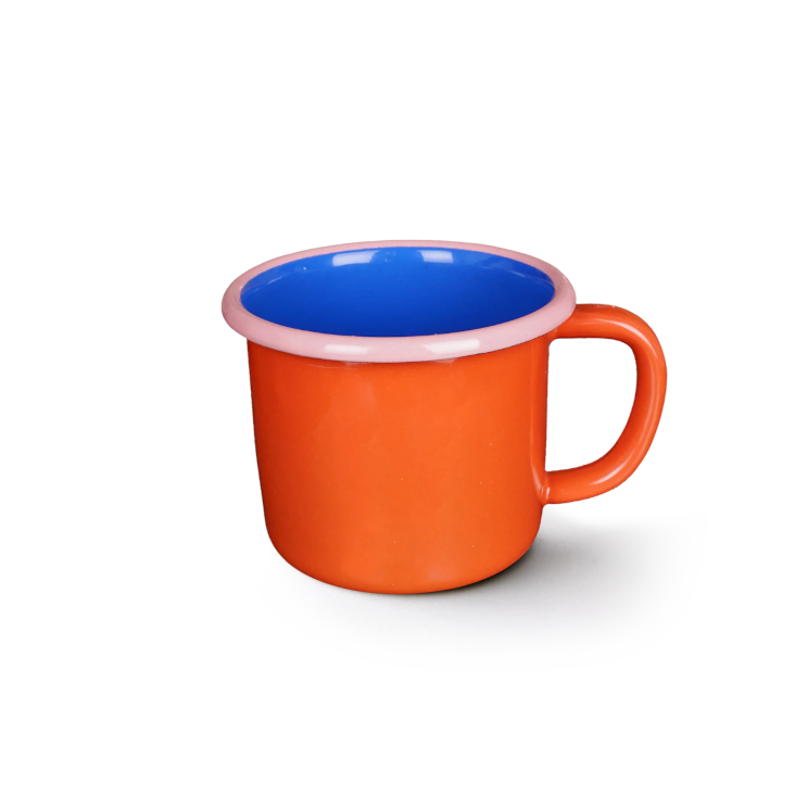 BORNN Tasse MUG CHARTREUSE AND CORAL