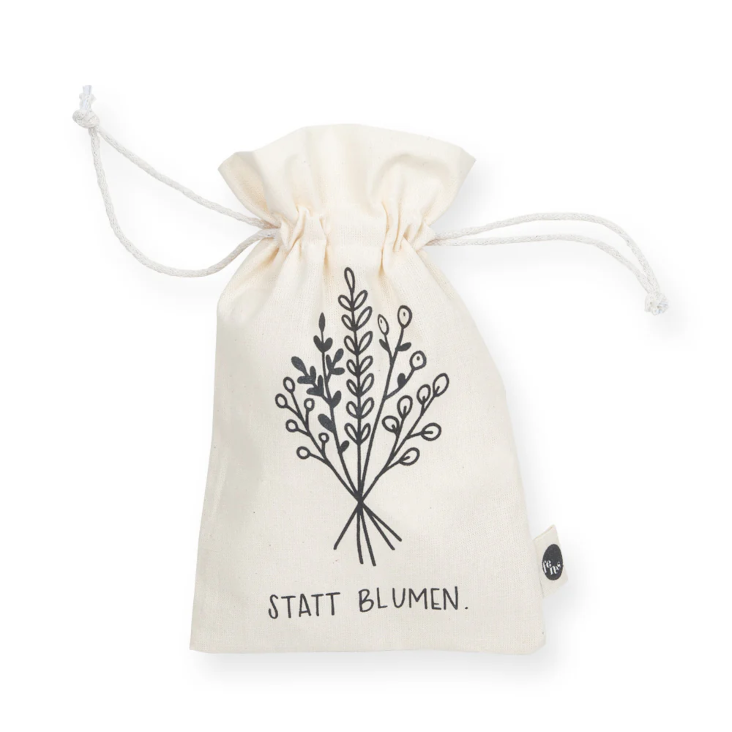 Geschenksäckchen «statt Blumen»