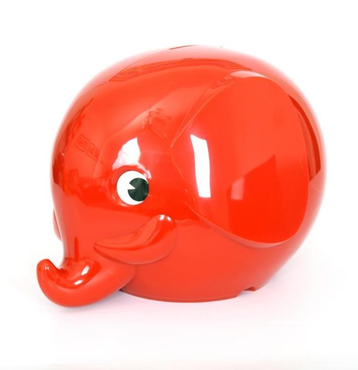 Spardose Elefant Rot gross