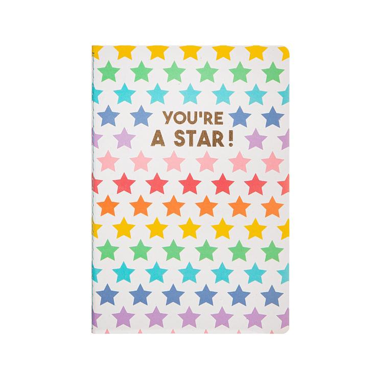 Notizbuch A5 Rainbow Stars