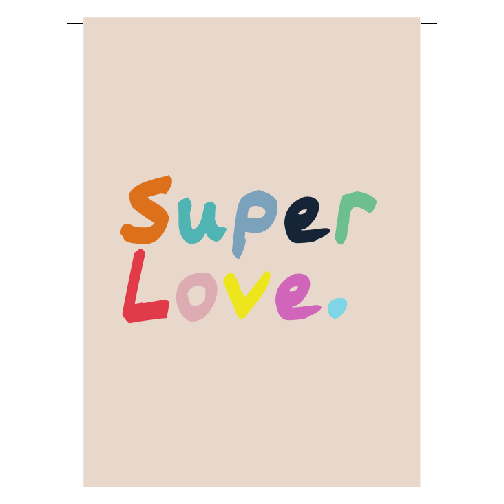 Postkarte Super Love Nr. 83