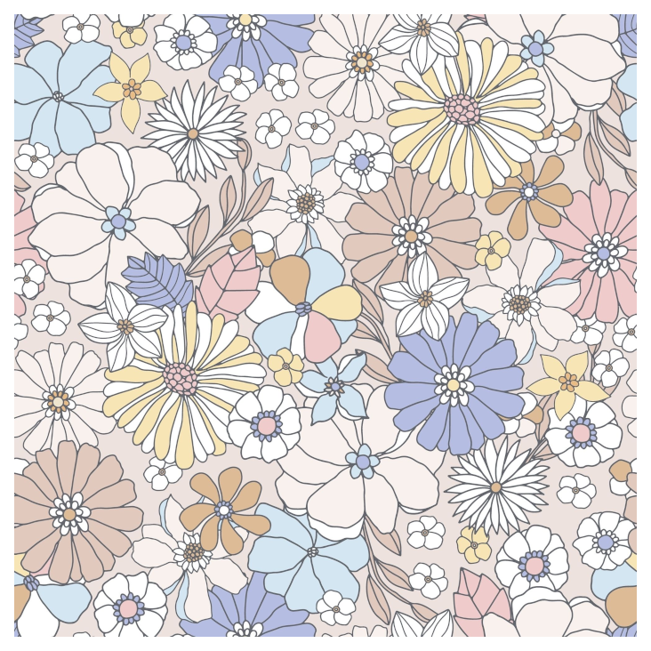 Nuscheli Pastel Flowers