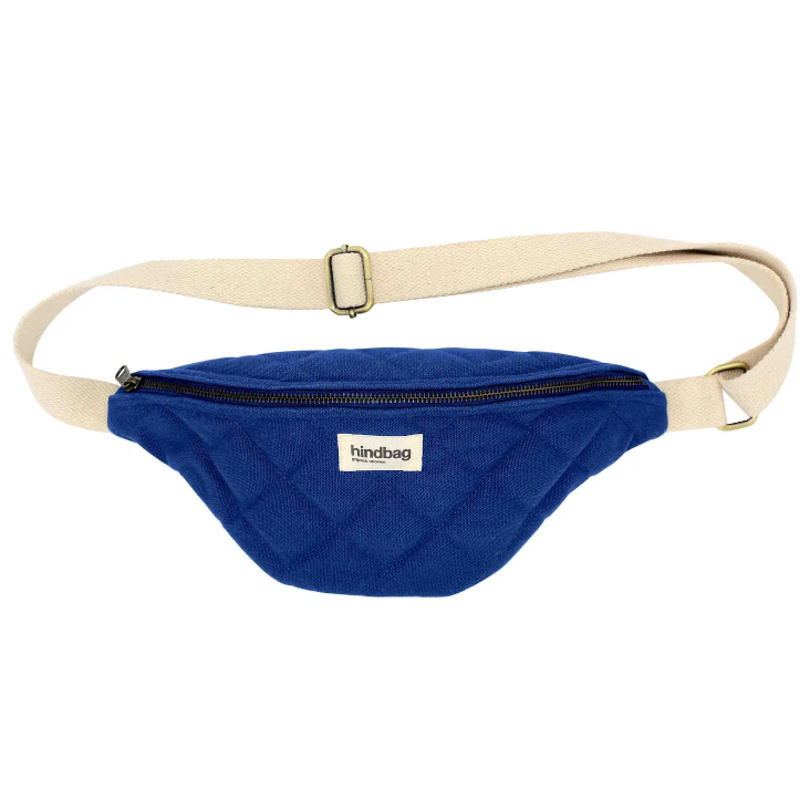 Gesteppte Gürteltasche Blau
