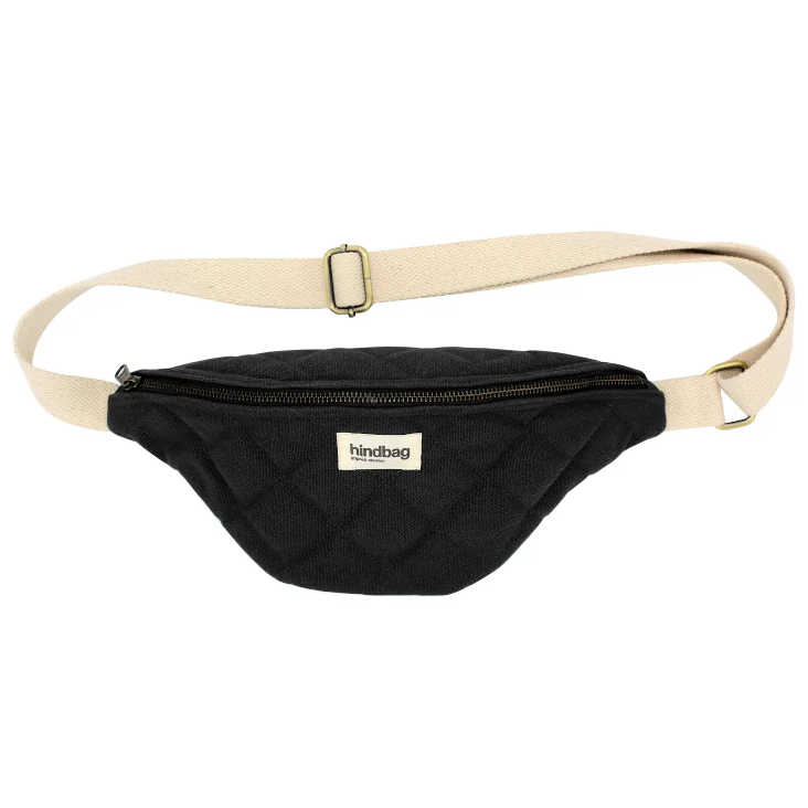 Gesteppte Gürteltasche Schwarz