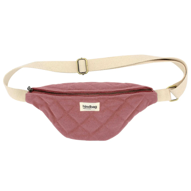 Gesteppte Gürteltasche Altrosa