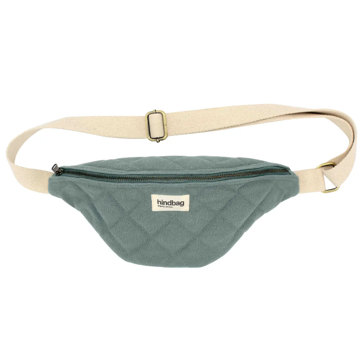 Gesteppte Gürteltasche Olivia Salbei