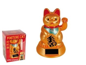 Solar Lucky Cat Winkekatze