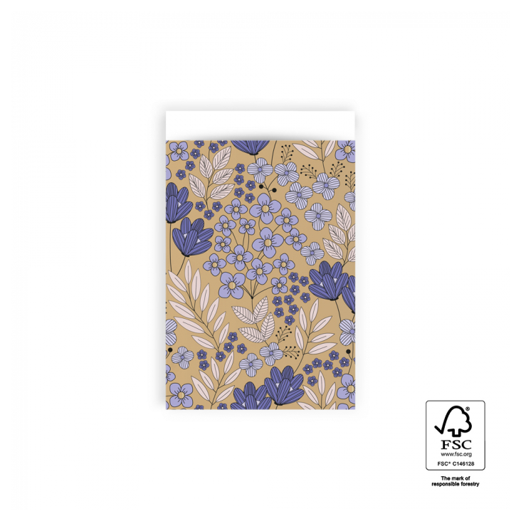 5 Geschenkbags Blumen, Gr. S