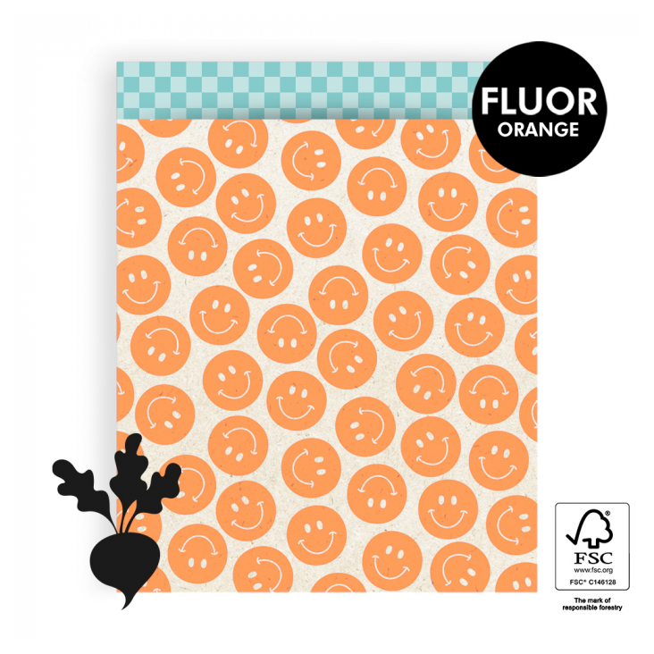 5 Geschenkbags Smiley, Gr.L