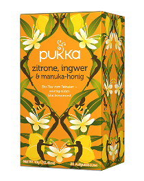 Pukka Tee Zitrone, Ingwer und Manuka-Honig
